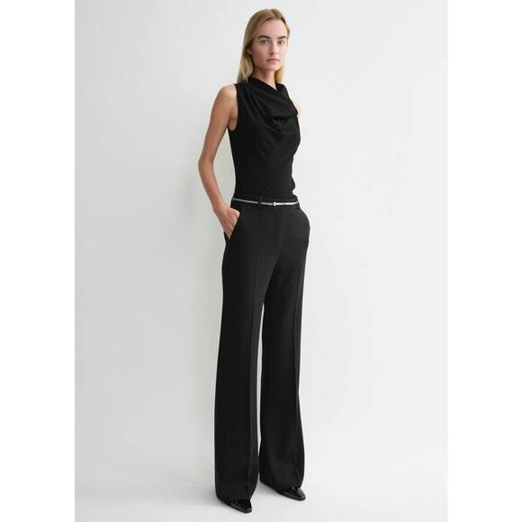TOTEME Flared Evening Trousers in Black 38 US M - Picture 5 of 5